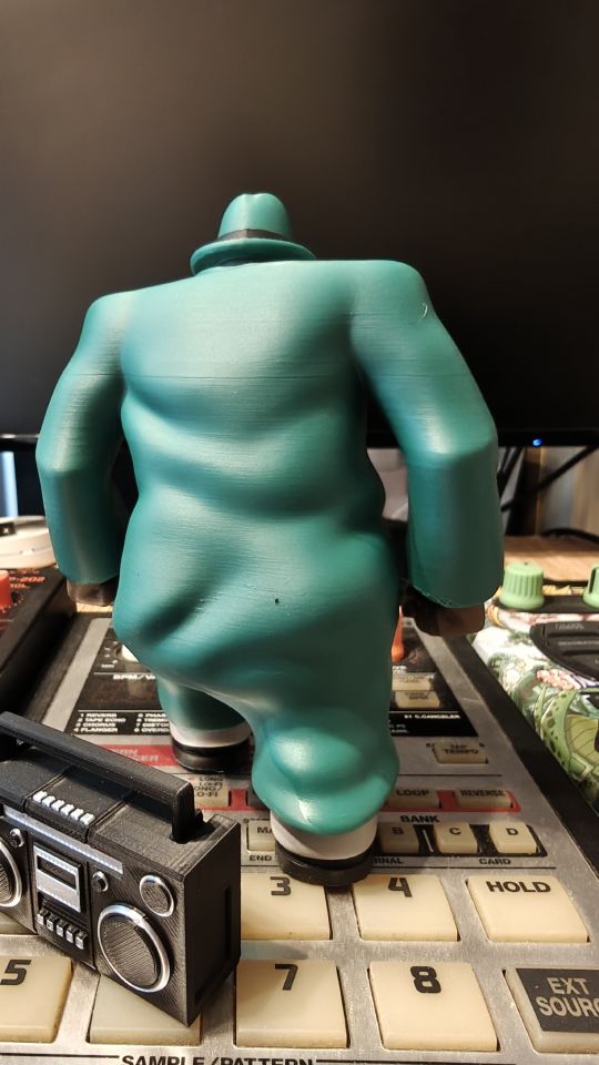 Large 3D Color Printed MF DOOM – Madvillain Figurine with Boombox