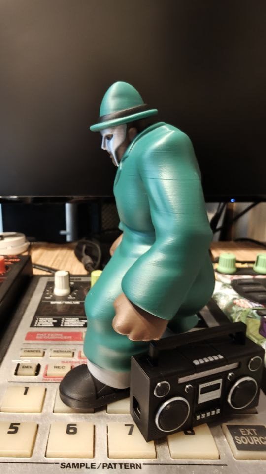 Large 3D Color Printed MF DOOM – Madvillain Figurine with